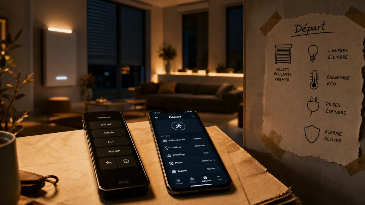 Confort et domotique : télécommande et volets roulants avec chauffage connecté