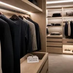 Éclairer un dressing avec luminaires 4000K dans 5 zones