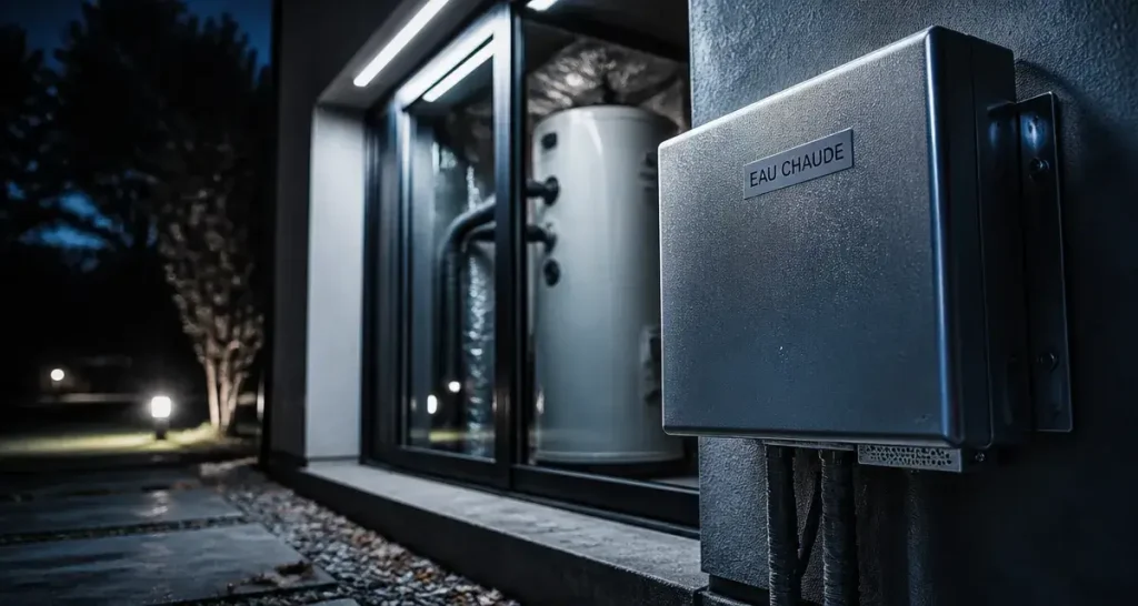 Panneau thermodynamique mural pour eau chaude, même en hiver
