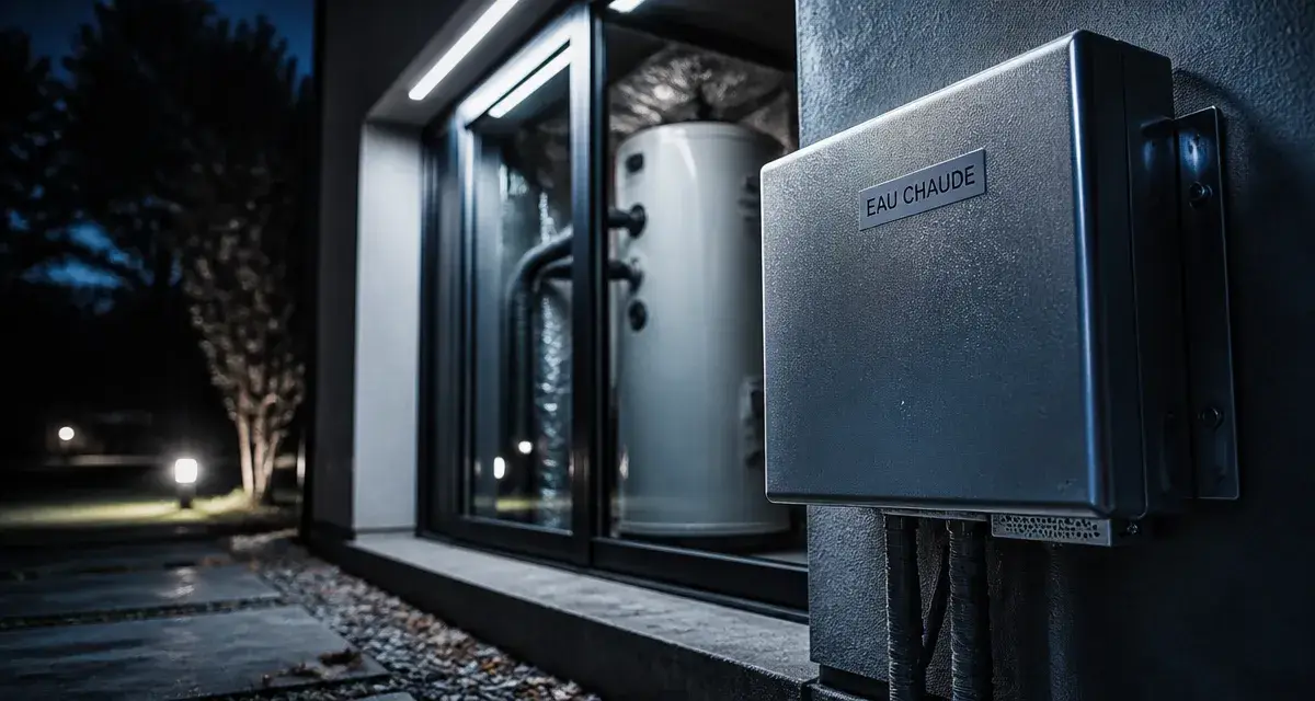 Panneau thermodynamique mural pour eau chaude, même en hiver