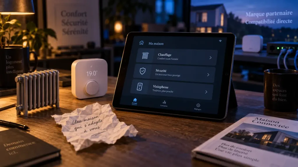 Objets connectés compatibles avec enki : compatibilité modèle par modèle, interface chauffage et sécurité
