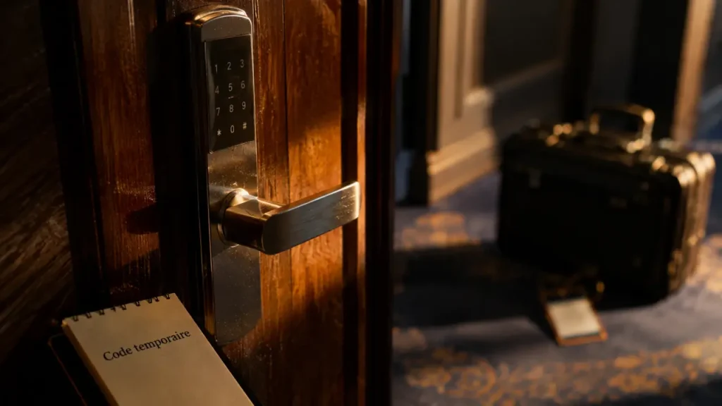 Serrure connectée Airbnb : accès temporaires, secours mécanique et arrivée sans remise de clés