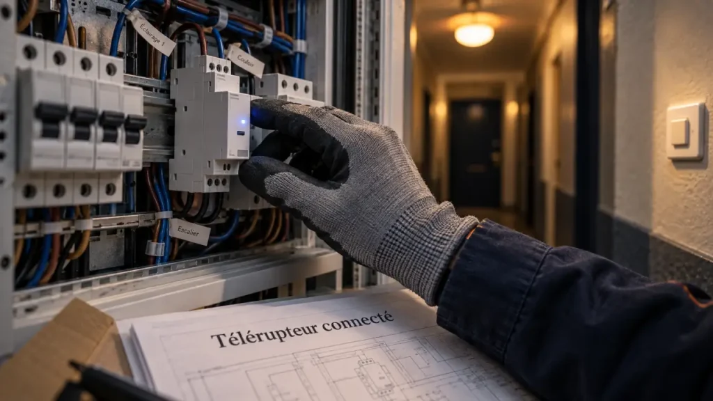 Télérupteur connecté : tableau ou encastrement, deux installations pour un même éclairage