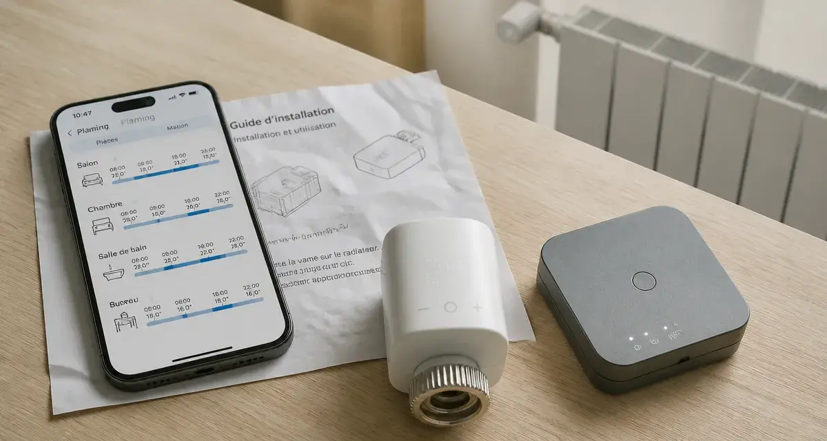 tetes thermostatiques connectées : chauffer seulement les pièces occupées