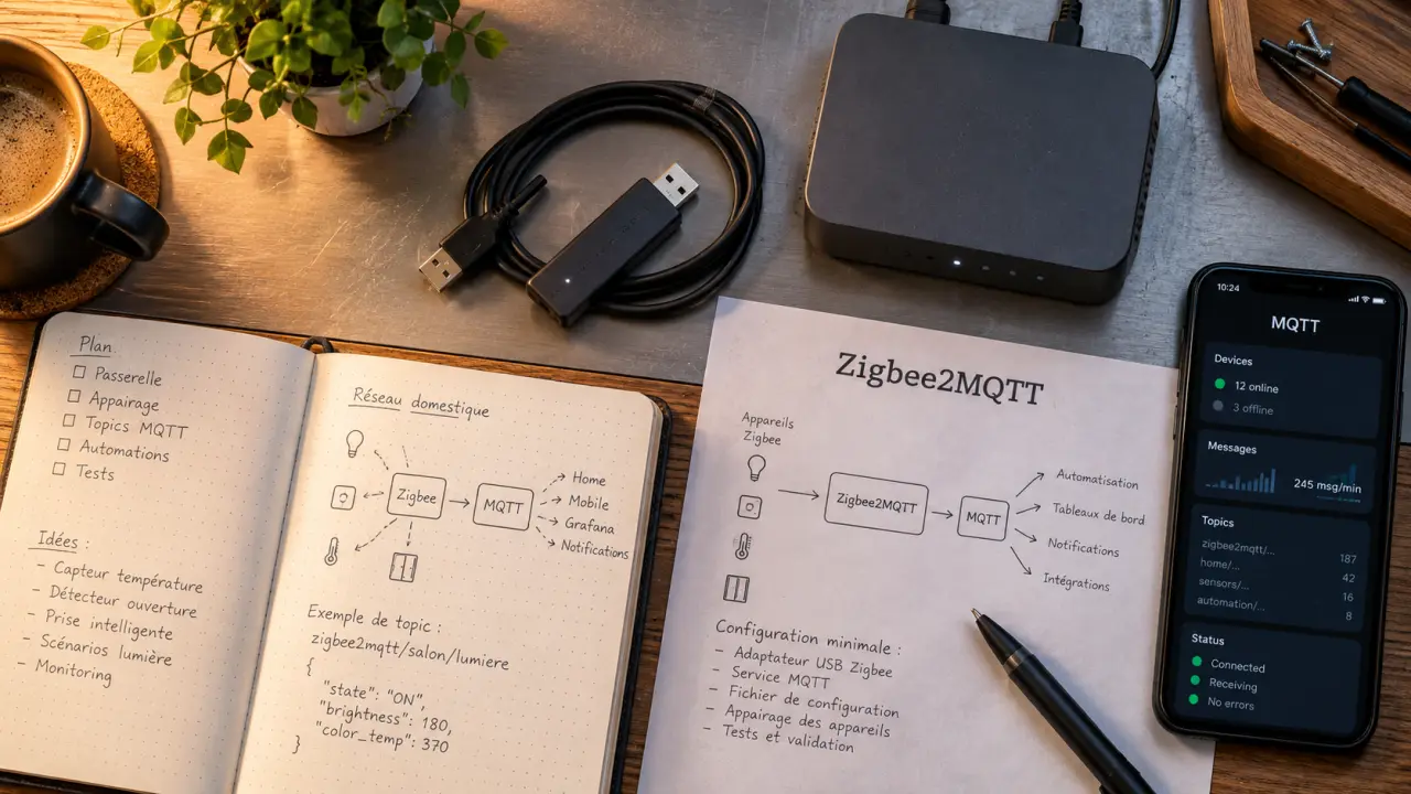 Photo : clé USB Zigbee pour zigbee2mqtt et domotique