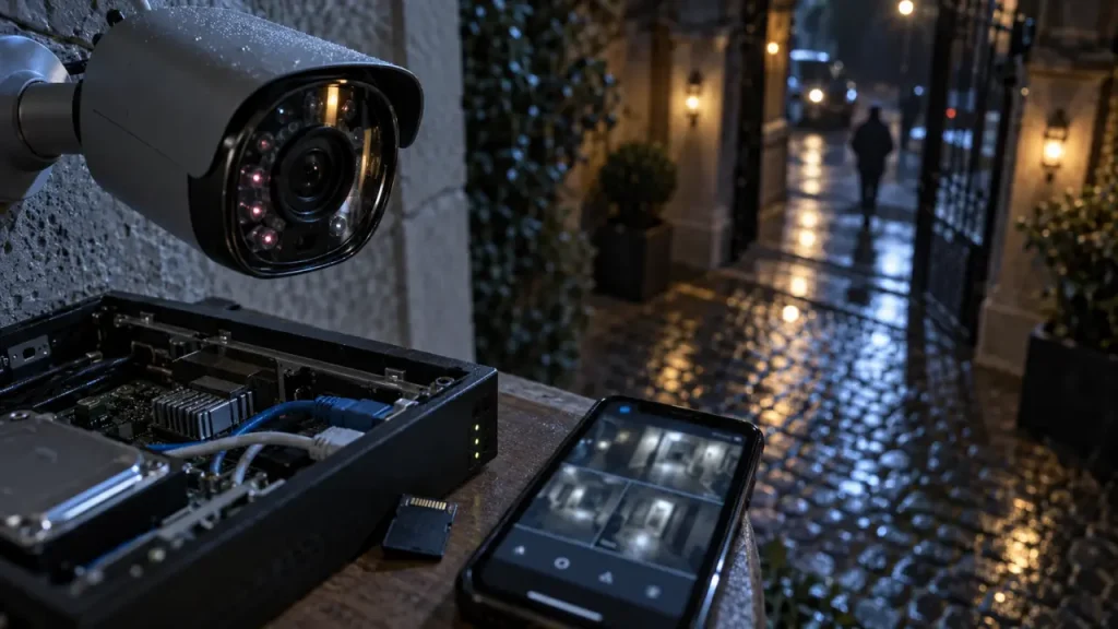Comment fonctionne une caméra de surveillance sans Wi‑Fi : images et enregistrements