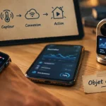 Objet connecté définition : montre et smartphone connectés