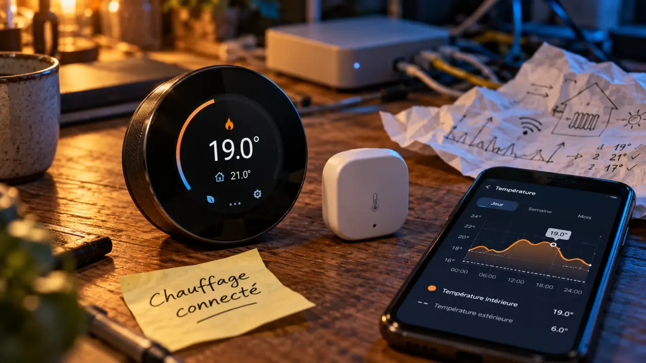 Objet connecté exemple : thermostat chauffage connecté pour la maison