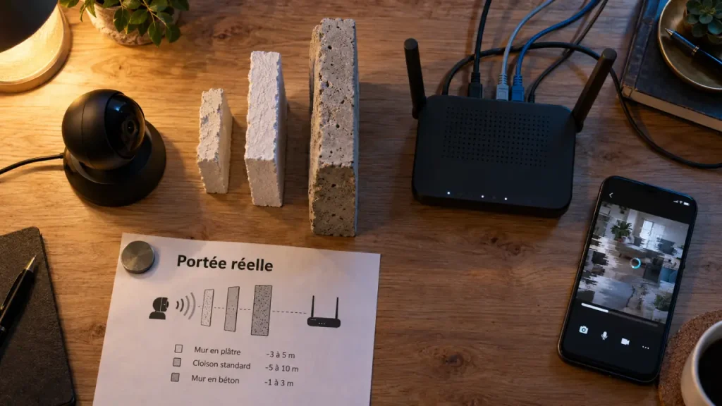 Quelle est la portée d'une caméra de surveillance wifi : obstacles et distances réelles
