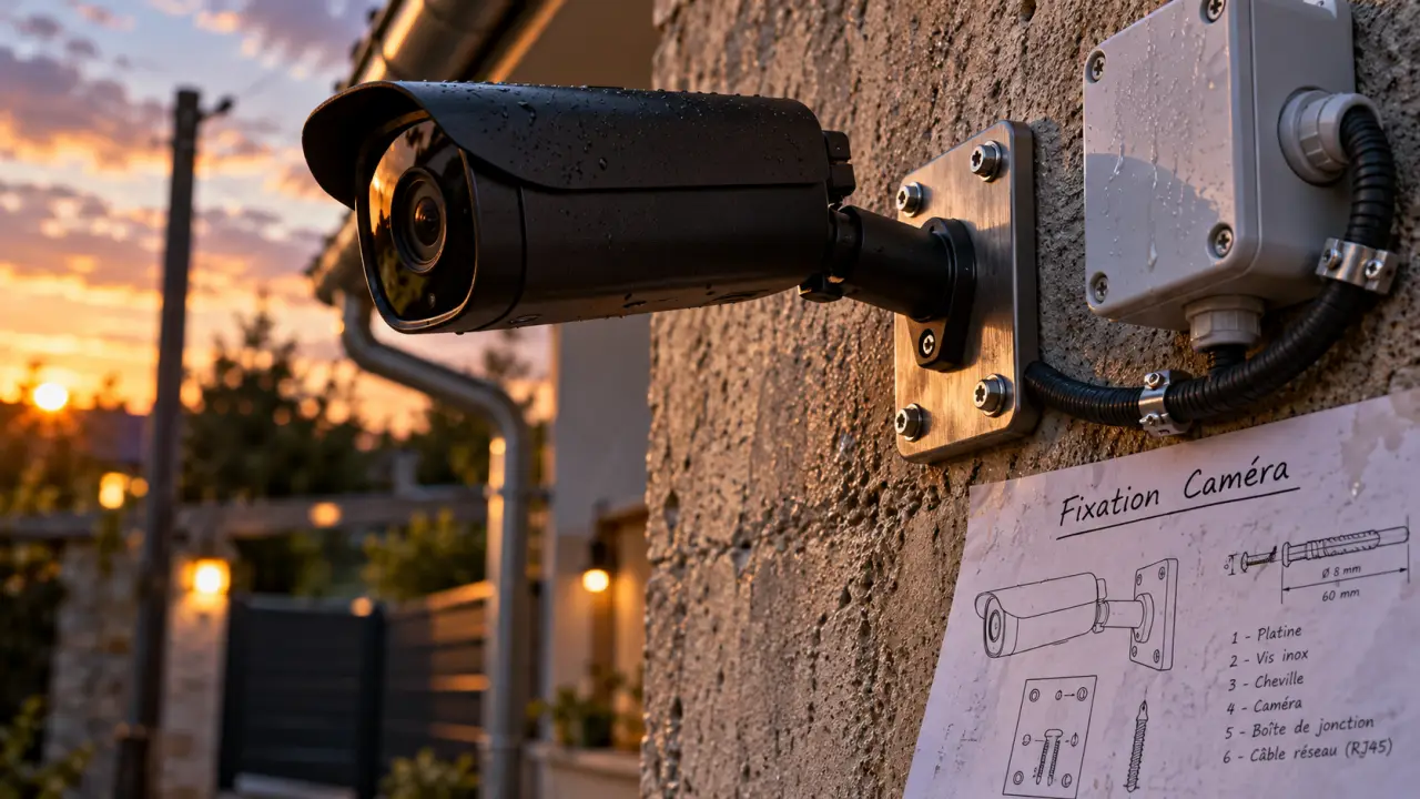 Support caméra surveillance : vérifier l’entraxe avant d’installer une caméra